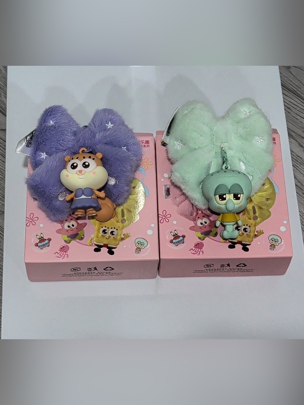 New SpongeBob Aquatic Fun Series Fragrance Plush-2 Pendants w/Box